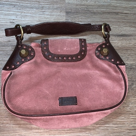 Moschino cheap and chic pink suede bag - Picture 2 of 5